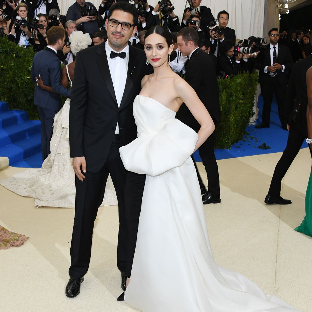 Sam Esmail und Emmy Rossum bei einer Veranstaltung in New York
