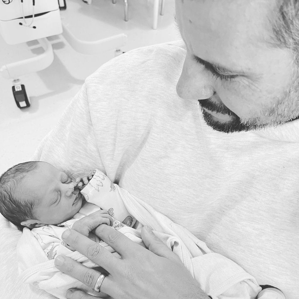 Sam Wood mit seiner Tochter Harper