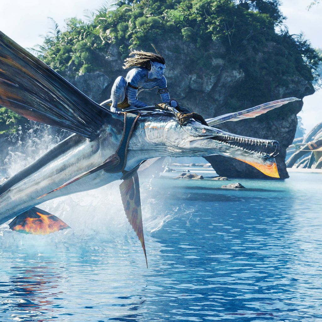 Sam Worthington in "Avatar: The Way of Water"