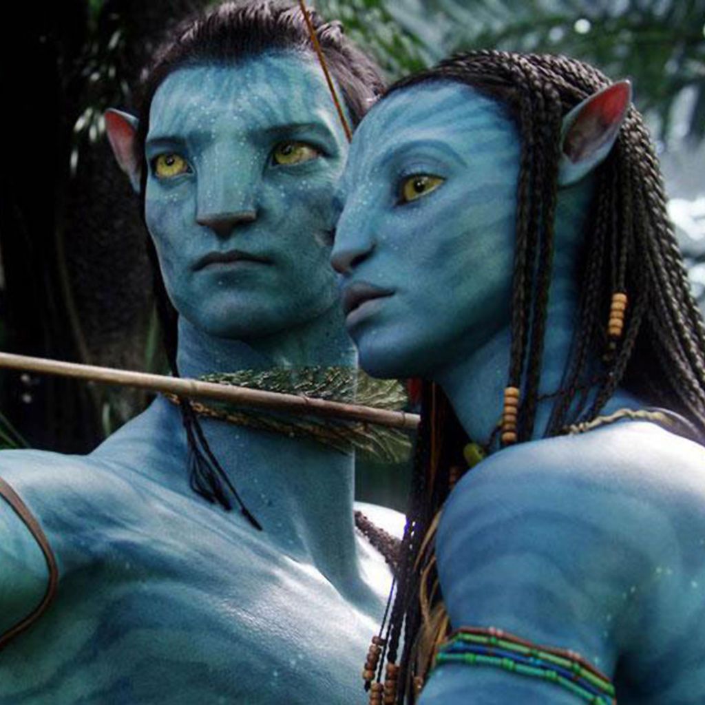Sam Worthington und Zoe Saldana im Film "Avatar"