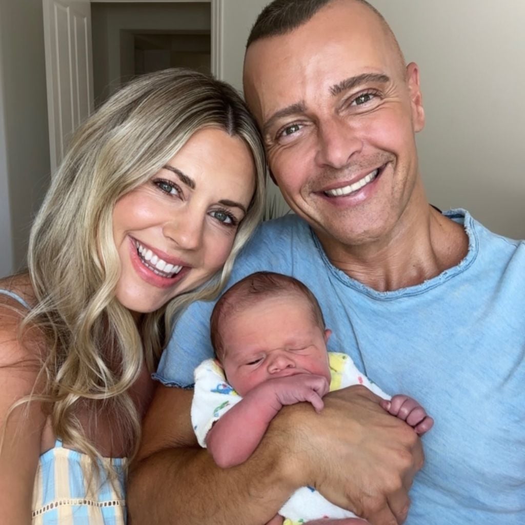 Samantha und Joey Lawrence mit ihrem Sohn Ford Joseph, April 2026