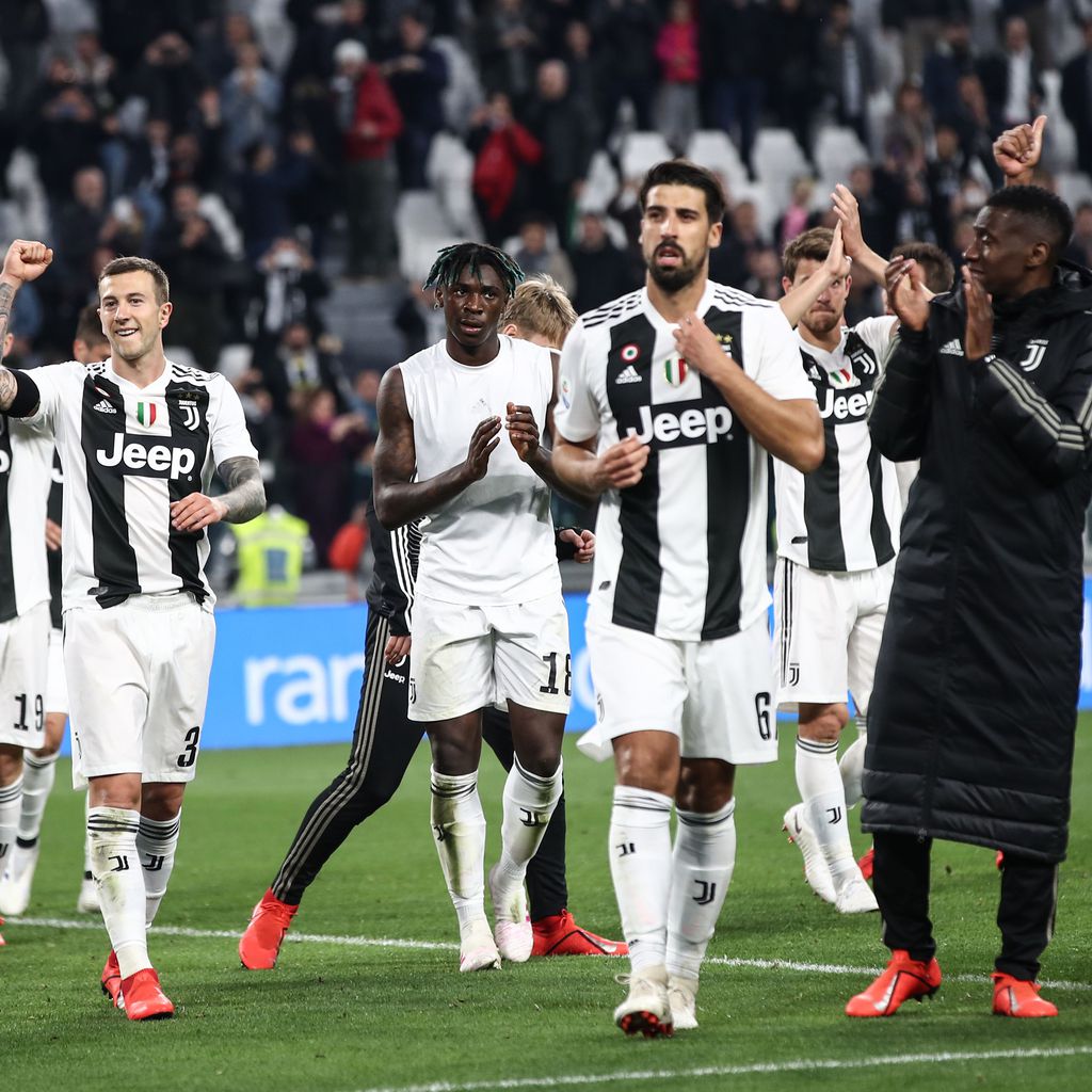 Sami Khedira und seine Mannschaftskollegen von Juventus Turin
