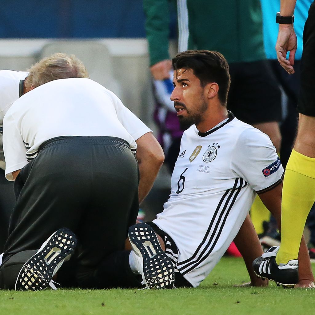 Sami Khedira verletzt beim EM-Spiel Deutschland gegen Italien