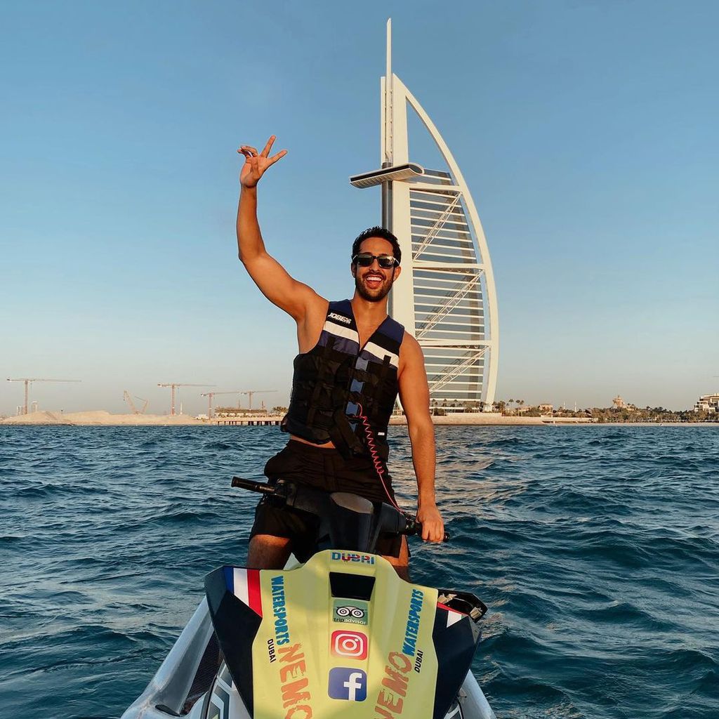 Sami Slimani in Dubai, 2020