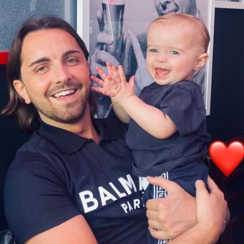 Sammy Kimmence und sein Sohn Santiago, Dezember 2022