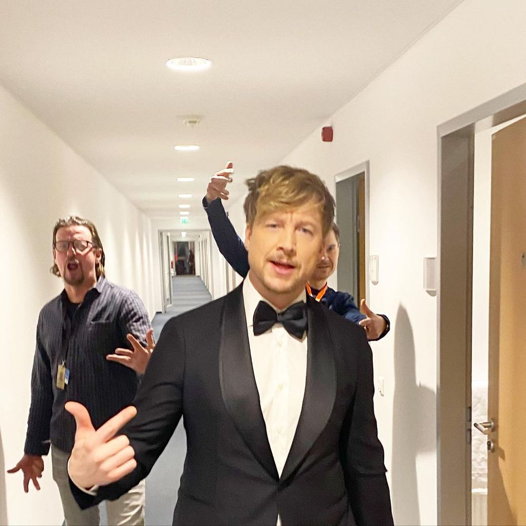 Samu Haber im "The Voice"-Studio in Berlin-Adlershof