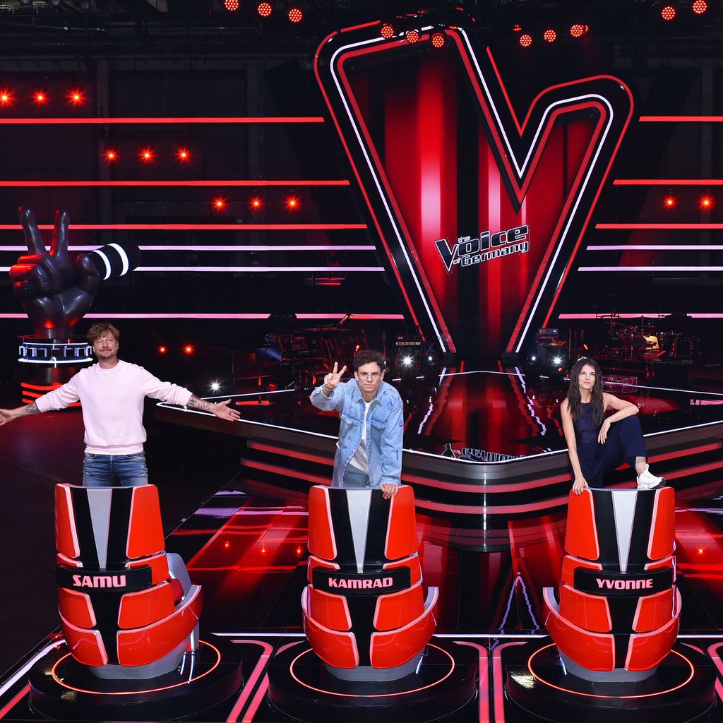 Samu Haber, Kamrad, Yvonne Catterfeld und Mark Forster, "The Voice of Germany"-Coaches 2024