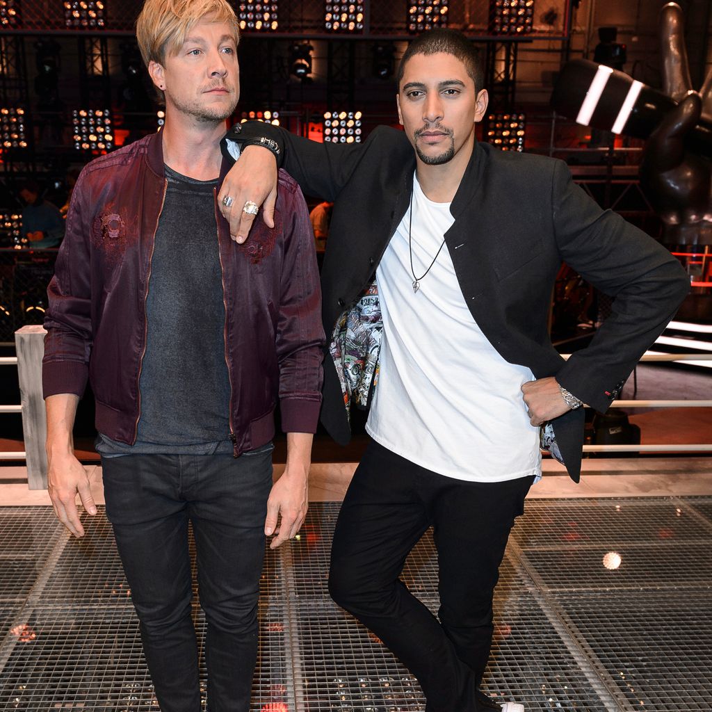 Samu Haber und Andreas Bourani beim Photocall zur 6. Staffel von "The Voice"