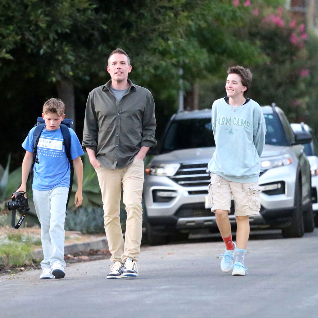 Samuel Affleck, Ben Affleck und Fin Affleck im August 2024