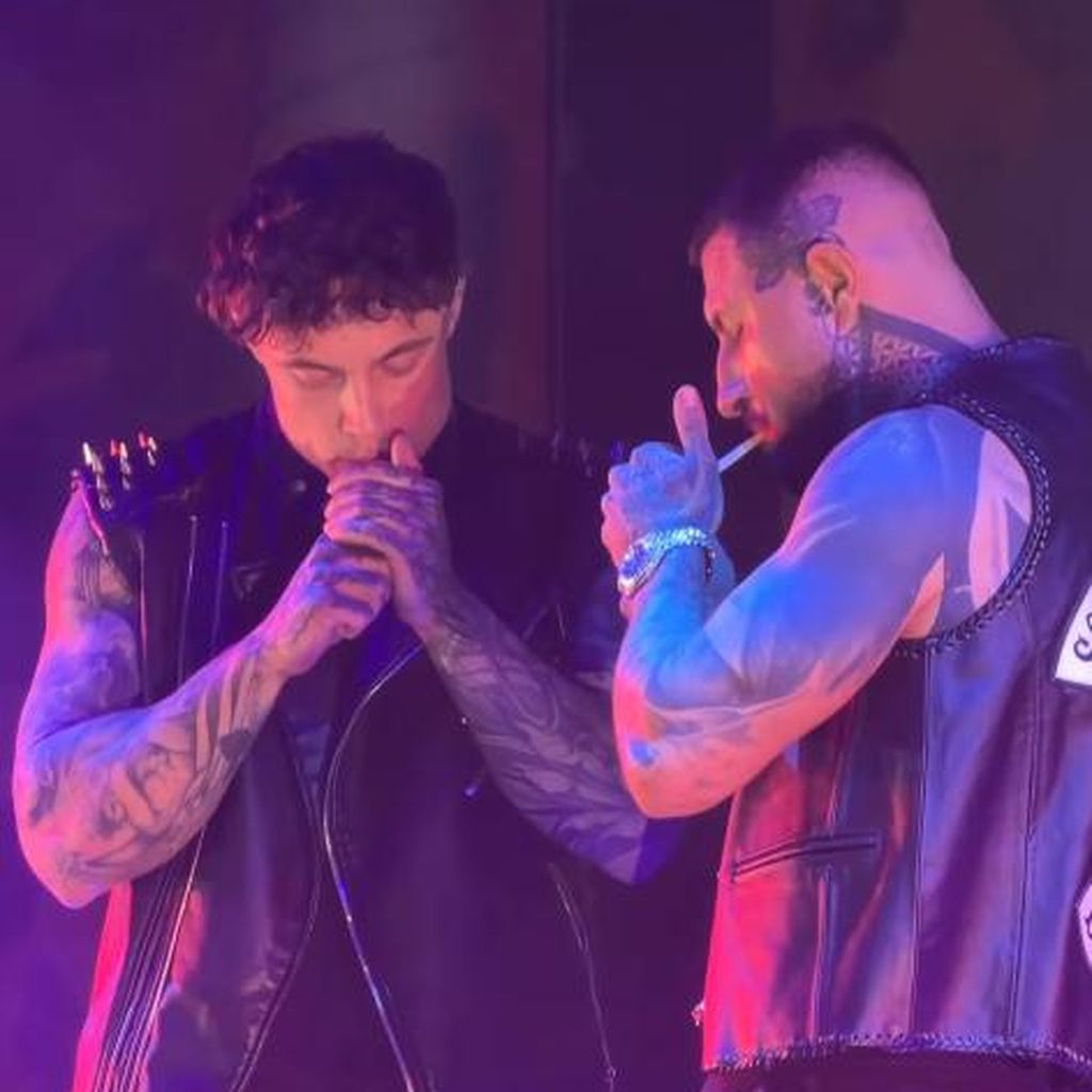 Samuel Dohmen und Marvin Manson bei einem SixxPaxx-Auftritt, 2025