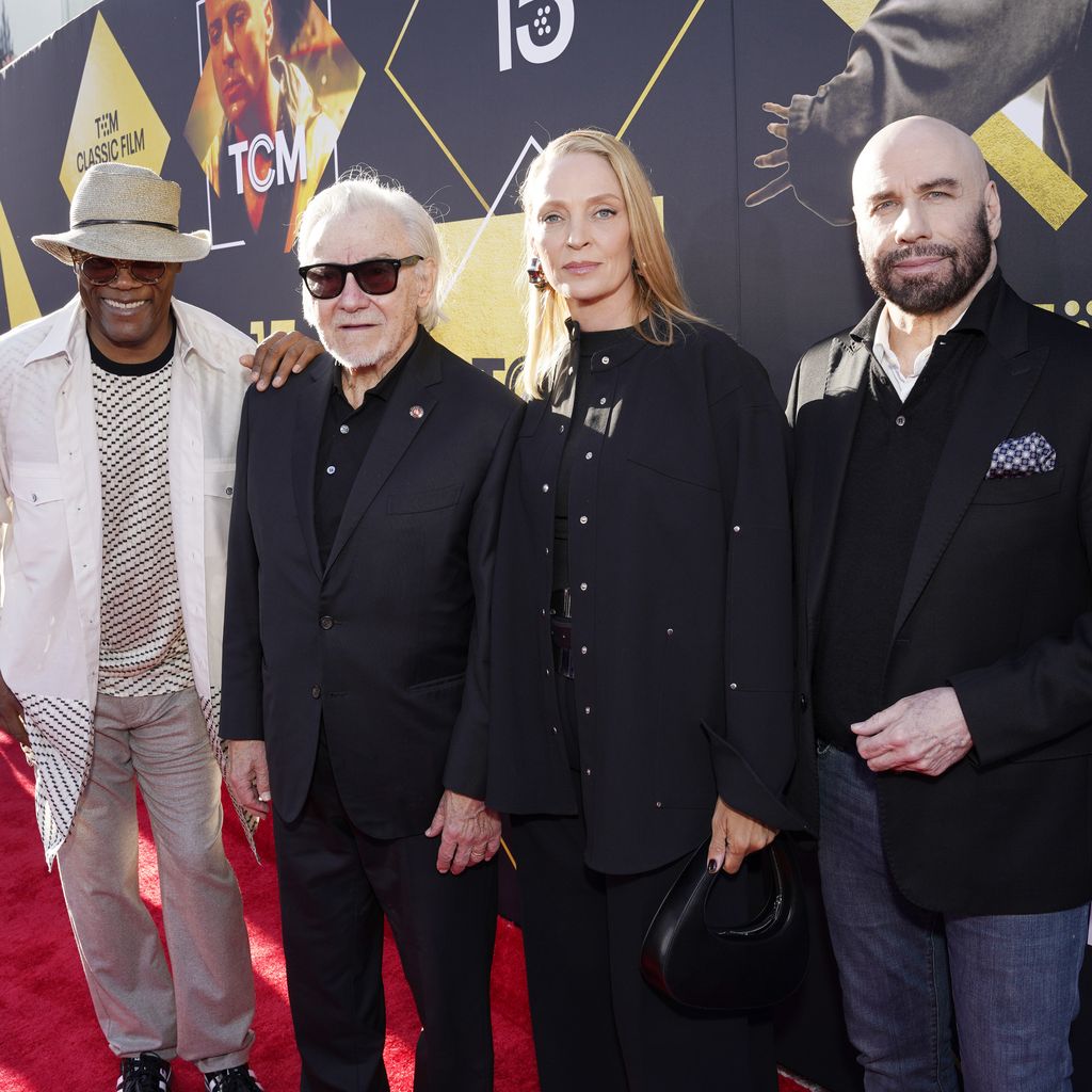 "Pulp Fiction"-Stars Samuel L. Jackson, Harvey Keitel, Uma Thurman und John Travolta