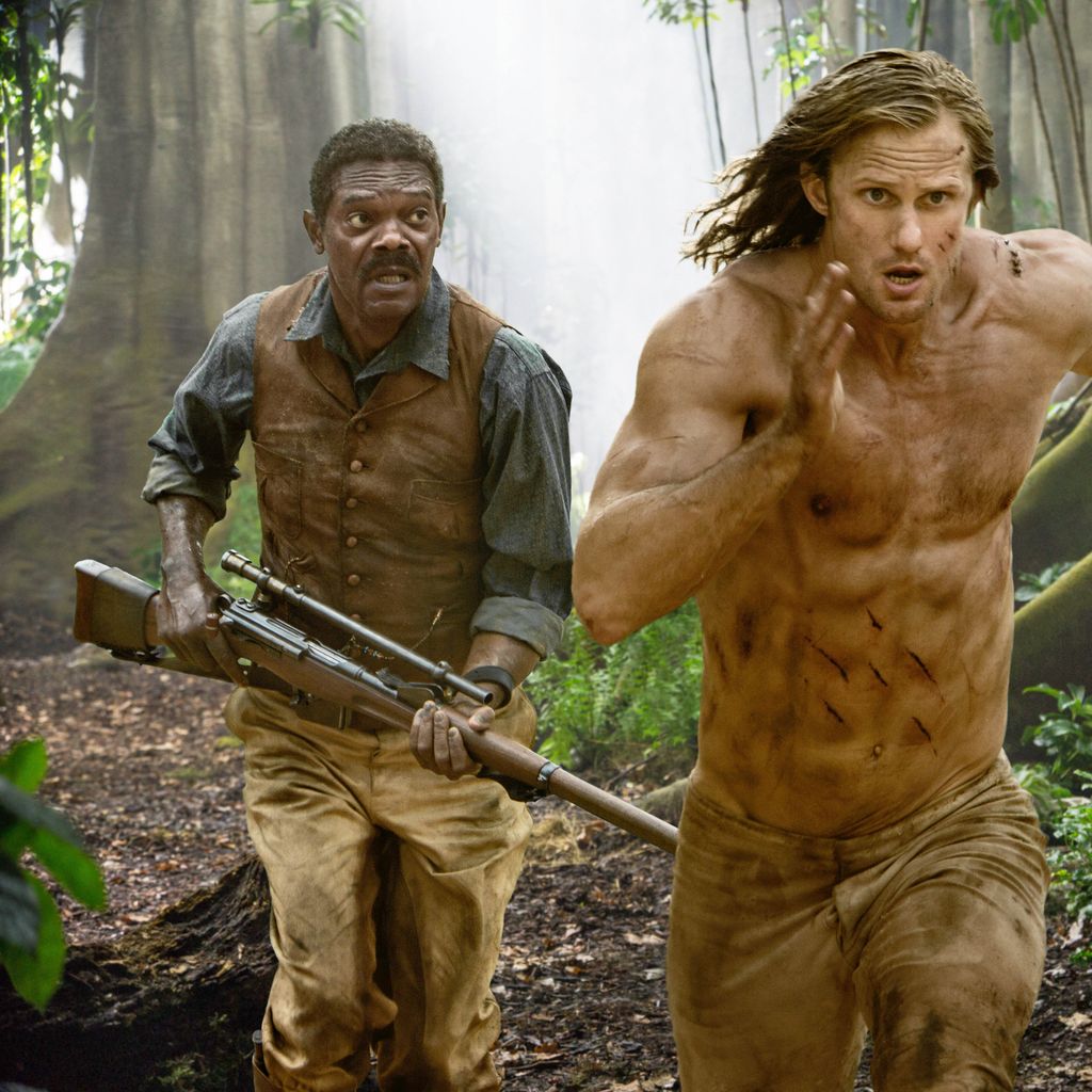 Samuel L. Jackson (links) und Alexander Skarsgard (rechts) in "Legend of Tarzan"