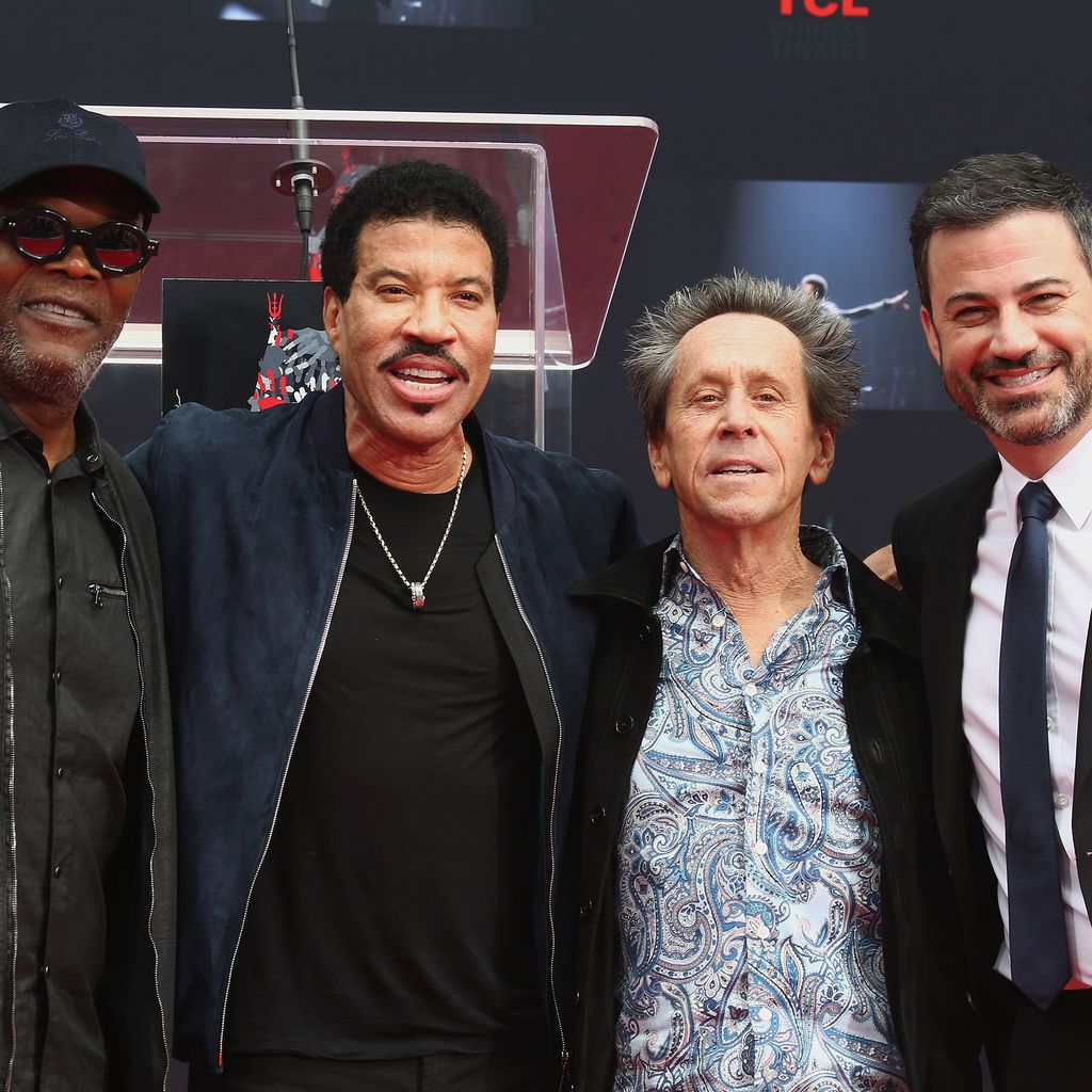 Samuel L. Jackson, Lionel Richie, Brian Grazer und Jimmy Kimmel in Hollywood
