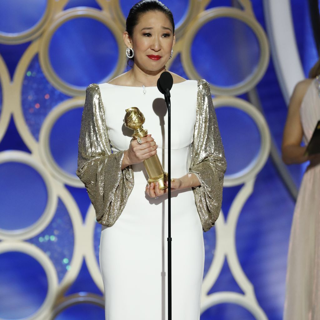 Sandra Oh bei den Golden Globes in Beverly Hills im Januar 2019