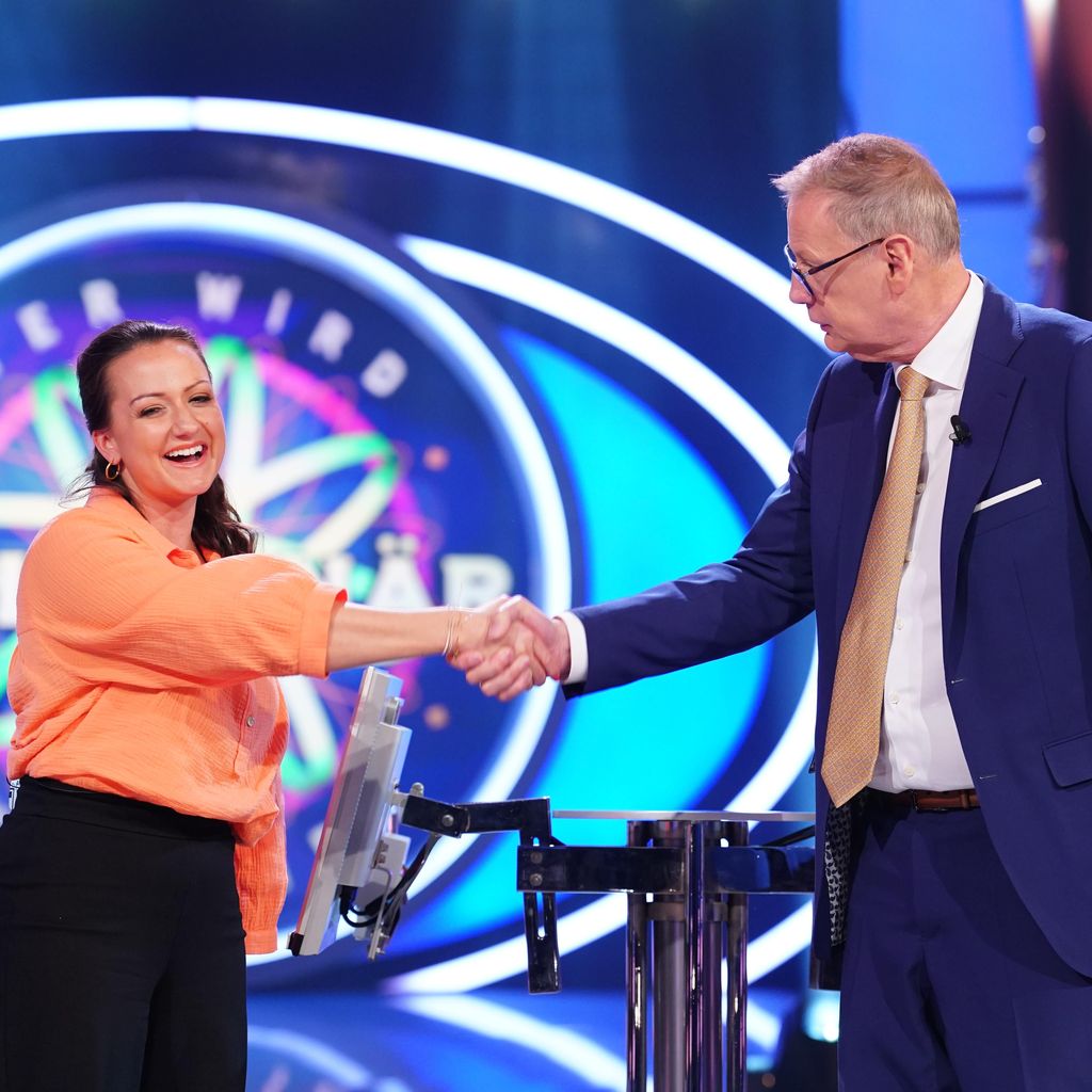 Sandra Sengl und Günther Jauch bei "Wer wird Millionär?"