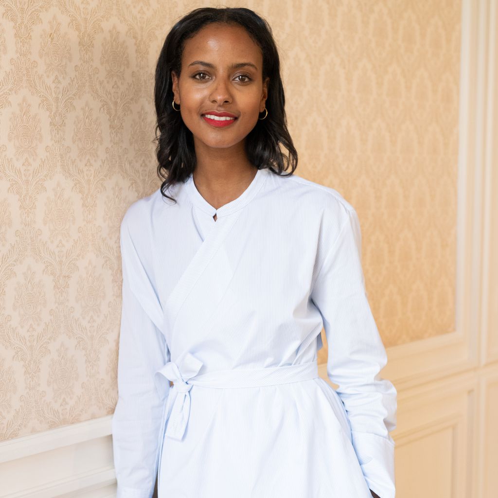Sara Nuru bei einem Event von Designerin Lara Krude