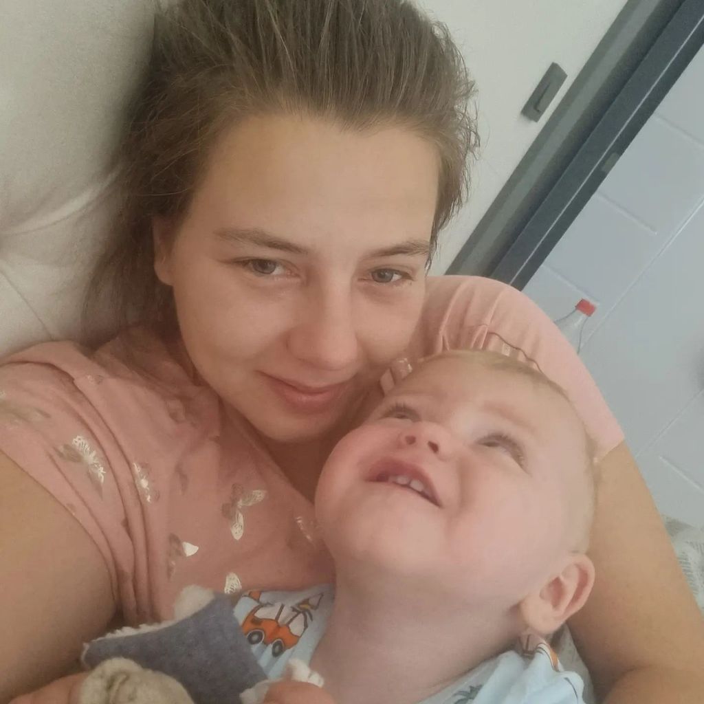 Sarafina Wollny mit ihrem Sohn Emory