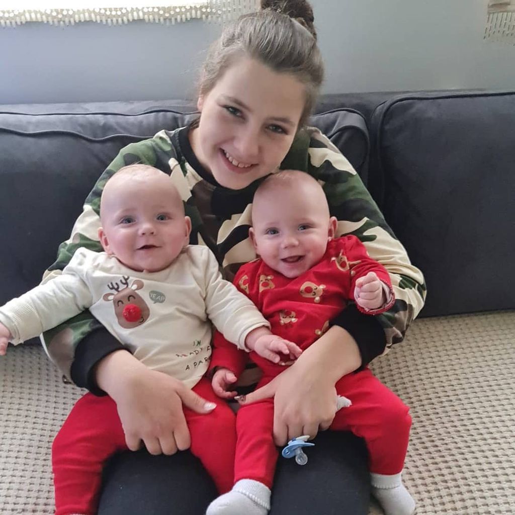 Sarafina Wollny mit ihren Zwillingen Emory und Casey