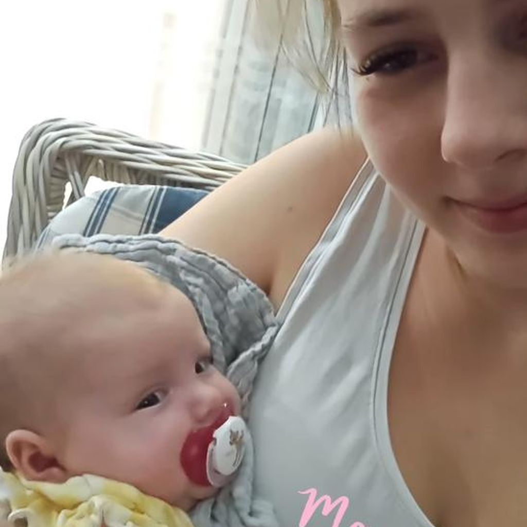 Sarafina Wollny mit ihrer Tochter Hope Angel Silvia im Oktober 2023