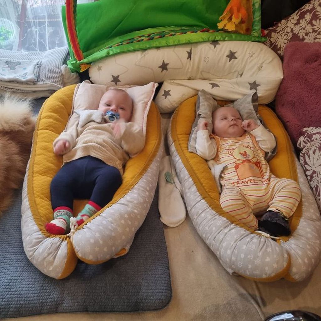 Sarafina Wollnys Zwillinge Emory und Casey im November 2021