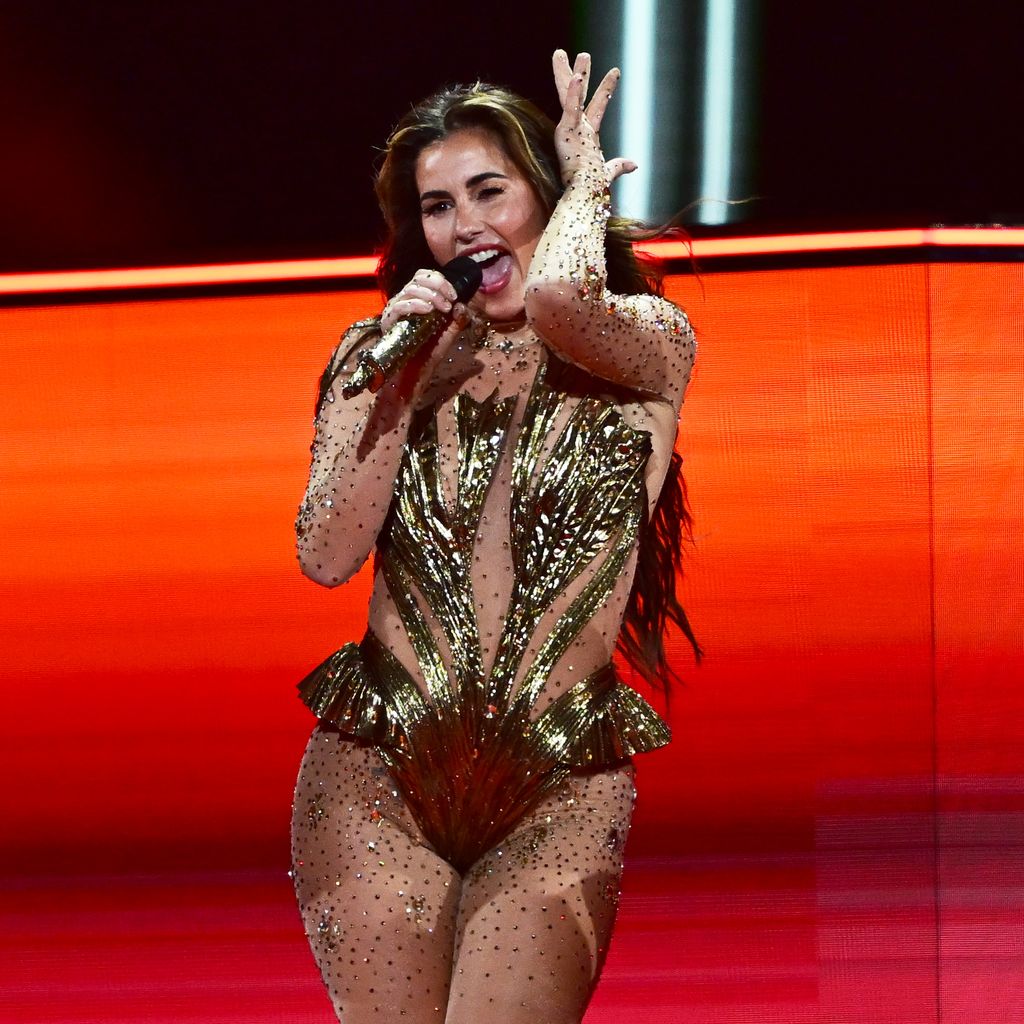 Sarah Engels beim ersten ESC-Halbfinale 2026 in der Wiener Stadthalle