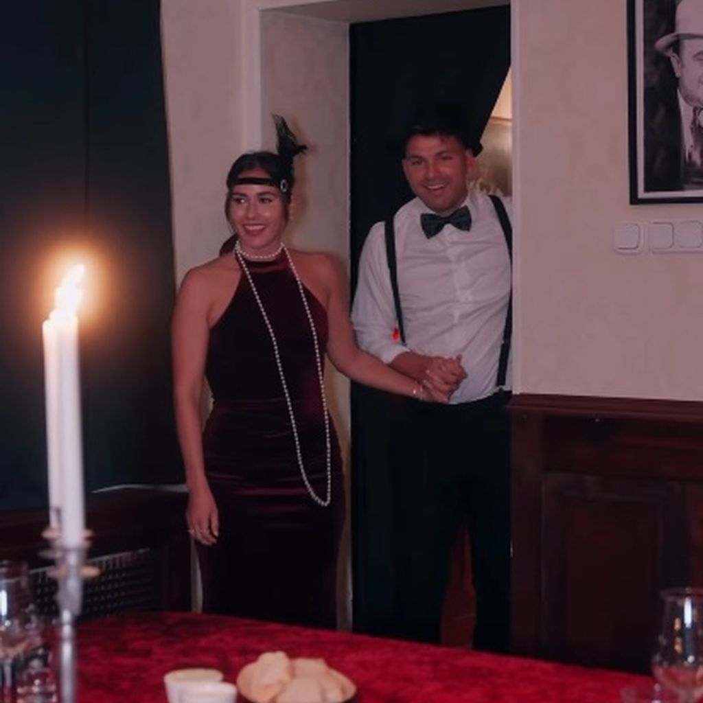 Sarah Engels mit ihrem Mann Julian an ihrem 34. Geburtstag