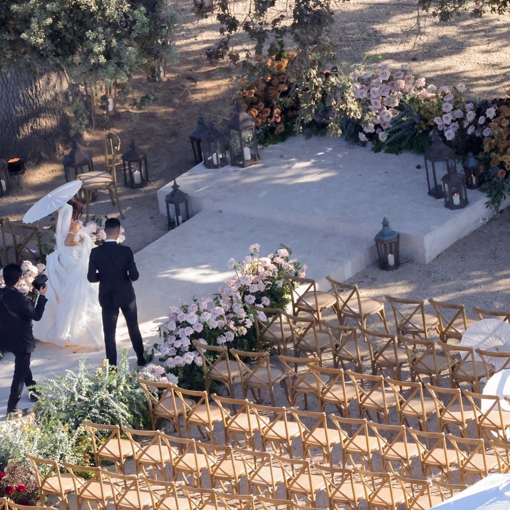 Sarah Hyland und Wells Adams bei ihrer Hochzeit, August 2022 in Kalifornien