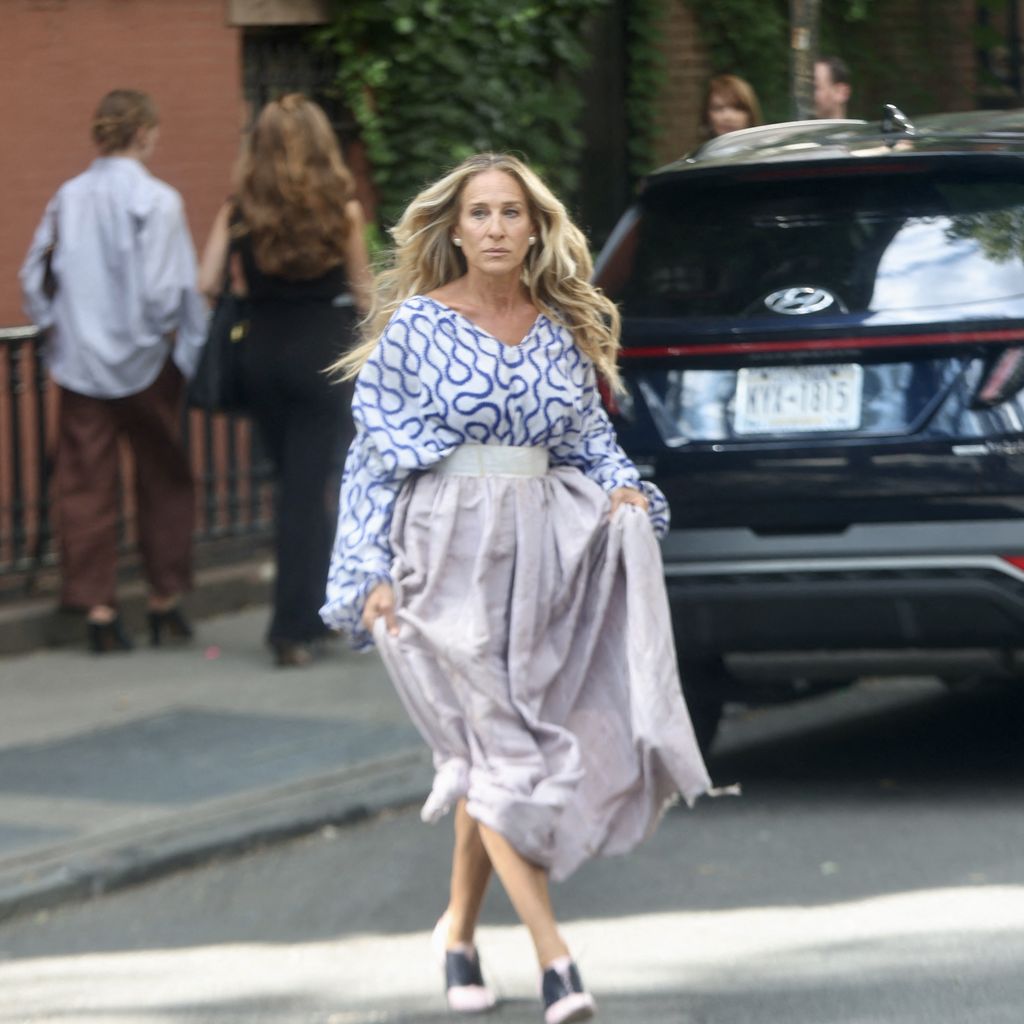 Sarah Jessica Parker am Set von "And Just Like That", September 2024