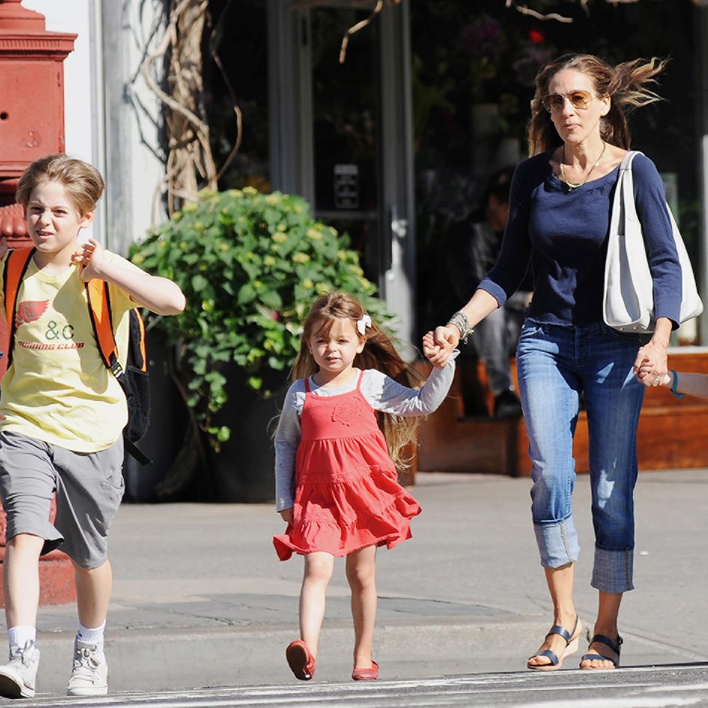 Sarah Jessica Parker, Marion Broderick, Tabitha Broderick und James Wilkie Broderick