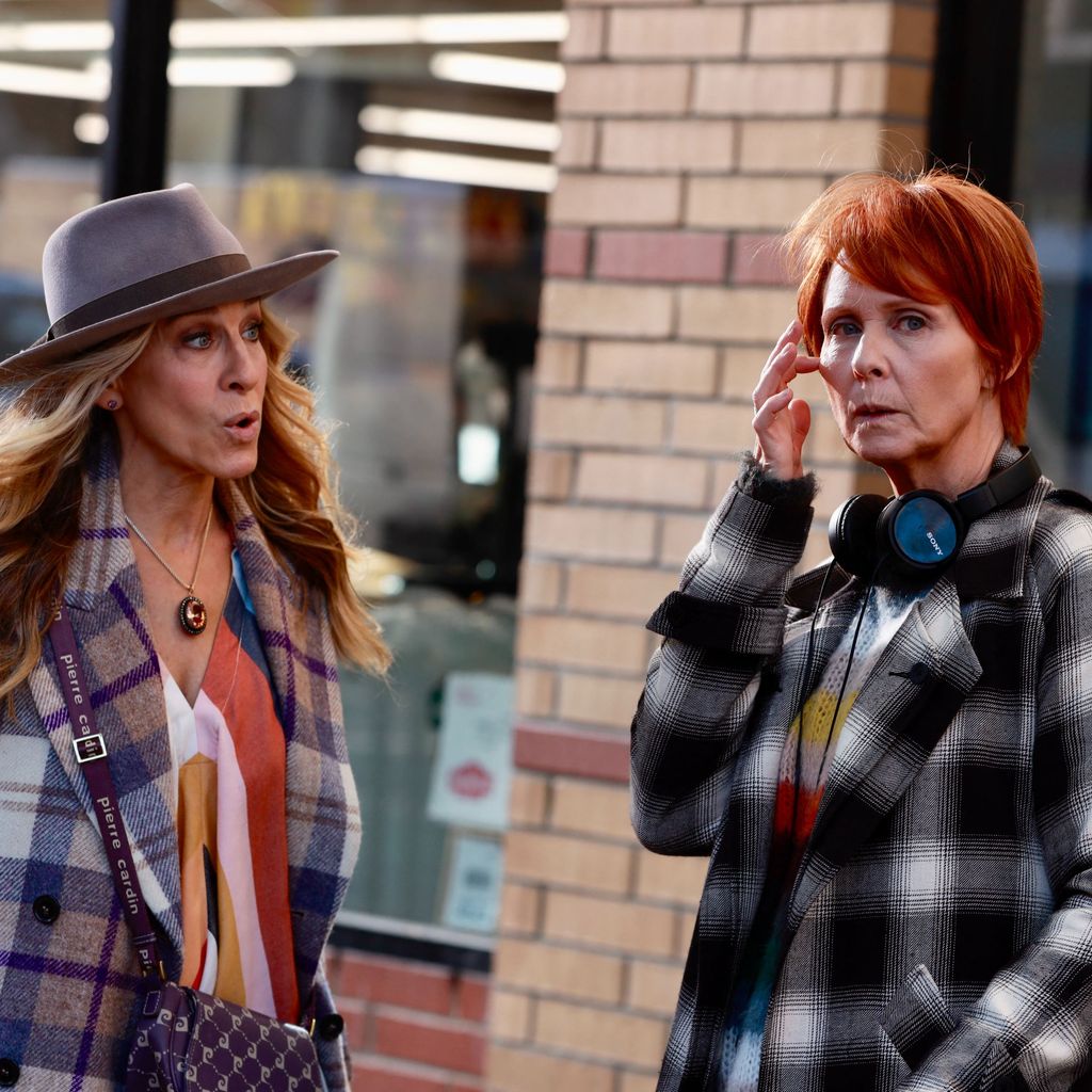 Sarah Jessica Parker und Cynthia Nixon am "And Just Like That"-Set