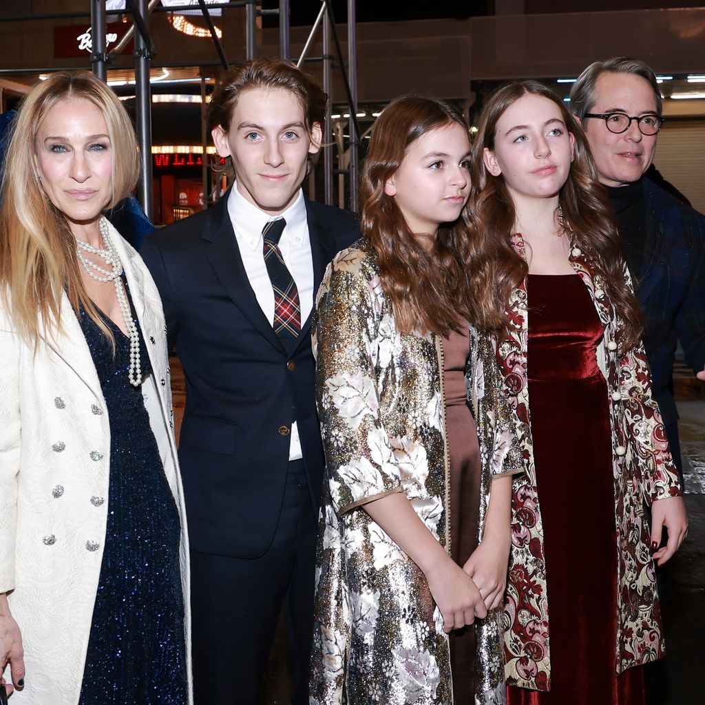 Schauspielerin Sarah Jessica Parker mit ihrer Familie, Dezember 2022