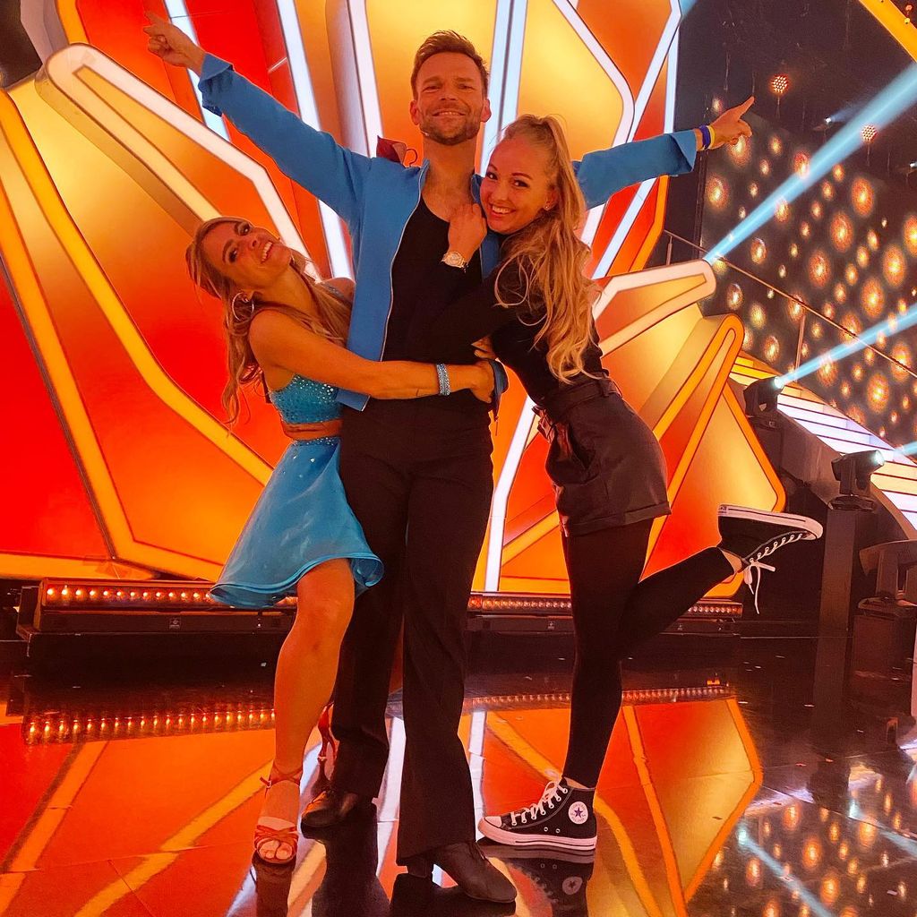 Sarah Mangione, Vadim Garbuzov und Nicole Ettlinger bei "Let's Dance"