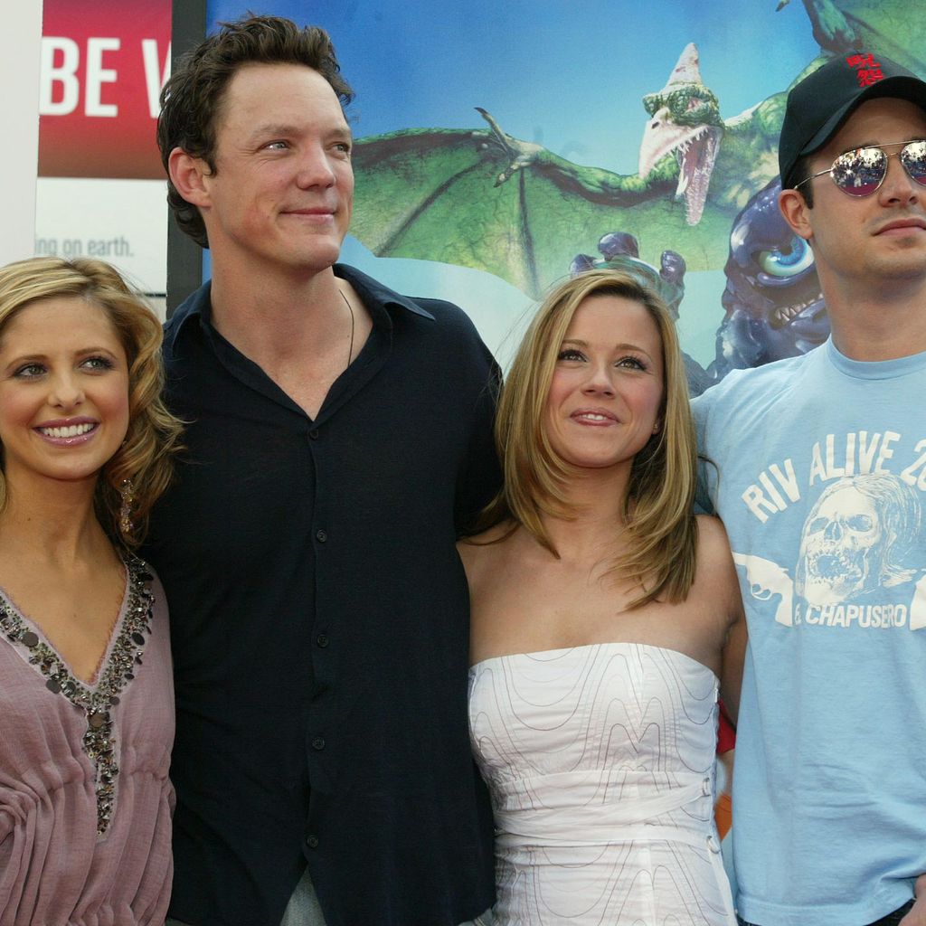 Sarah Michelle Gellar, Matthew Lillard, Linda Cardellini und Freddie Prinze Jr. bei der Premiere von "Scooby-Doo 2", 2004