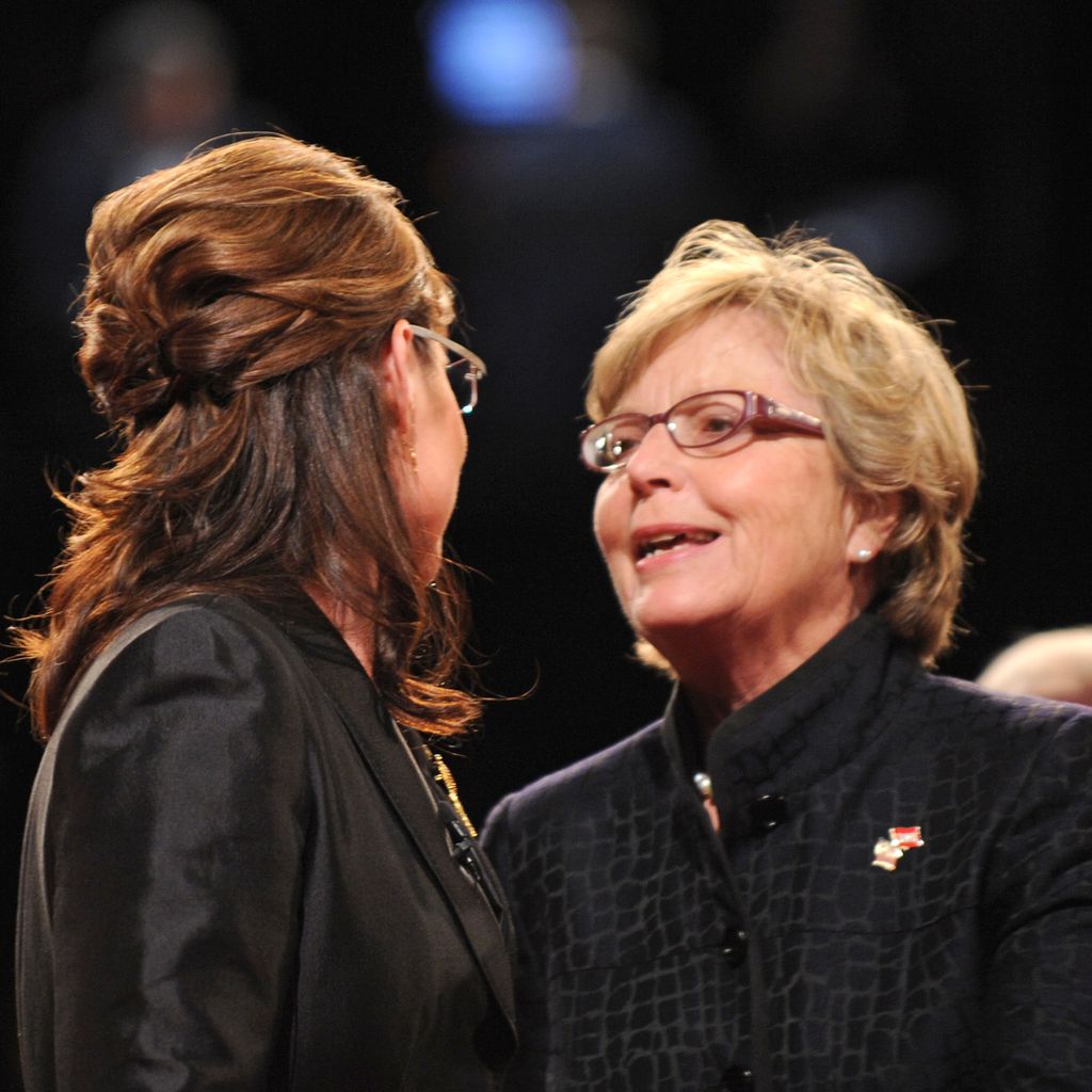 Sarah Palin mit ihrer Mutter Sally Heath, 2008
