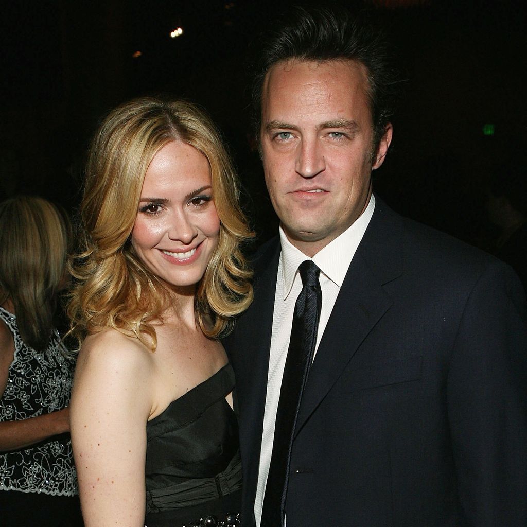 Sarah Paulson mit Matthew Perry, Oktober 2006
