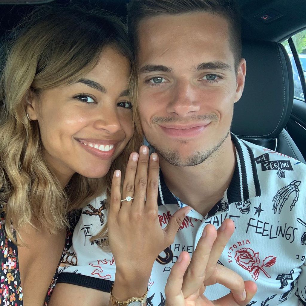 Sarah Richmond und Julian Weigl im August 2019