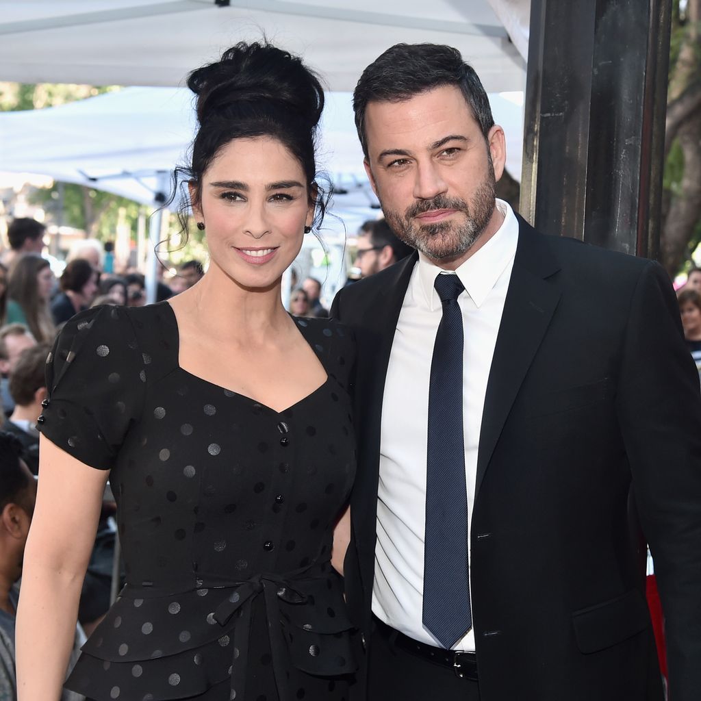 Comedienne Sarah Silverman und Moderator Jimmy Kimmel, November 2018