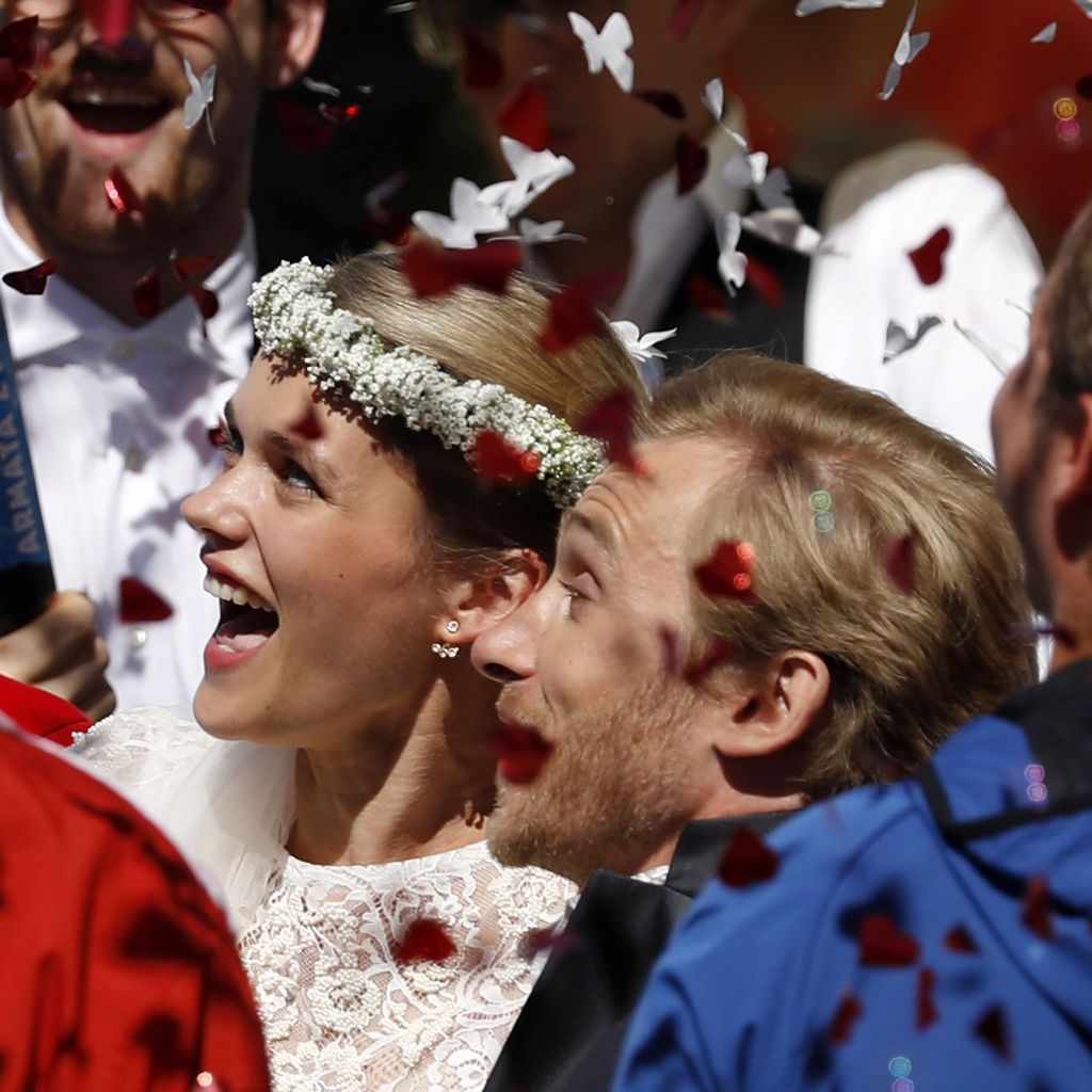 Samuel Koch und Sarah Elena Timpe bei ihrer Hochzeit 2016