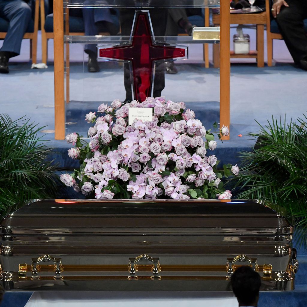 Sarg der verstorbenen Aretha Franklin
