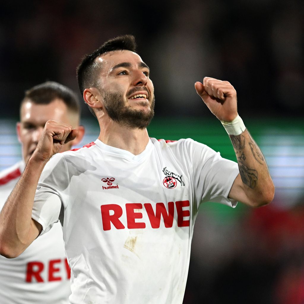 Sargis Adamyan bei einem Spiel vom 1. FC Köln gegen RB Leipzig