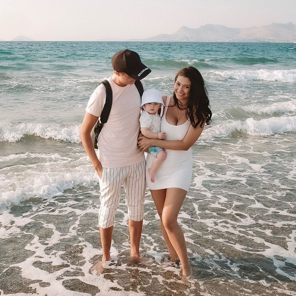 Sascha Koslowski, Paola Maria und Baby Leonardo auf Kos