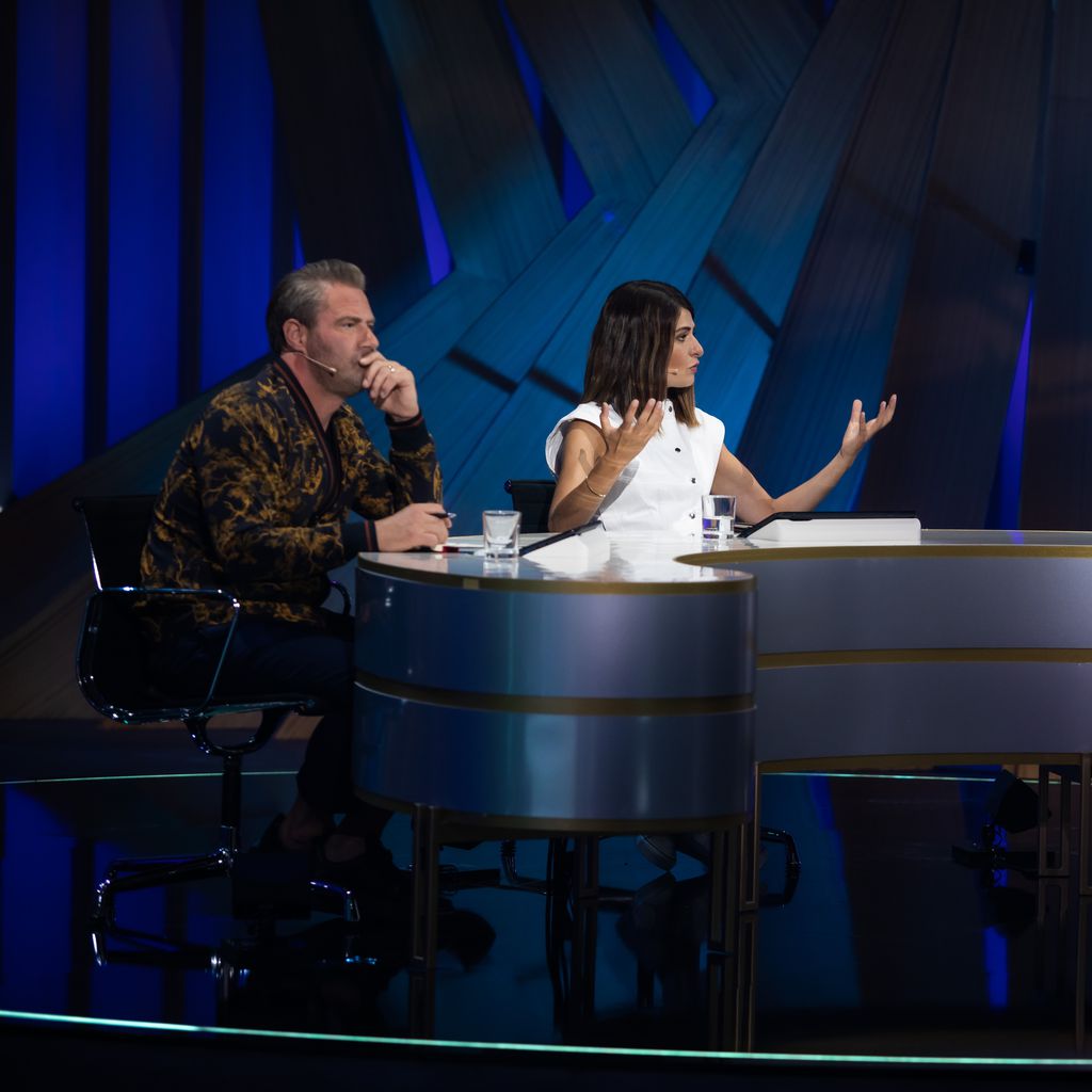 Sasha, Linda Zervakis und Max Mutzke bei "Wer ist das Phantom?"