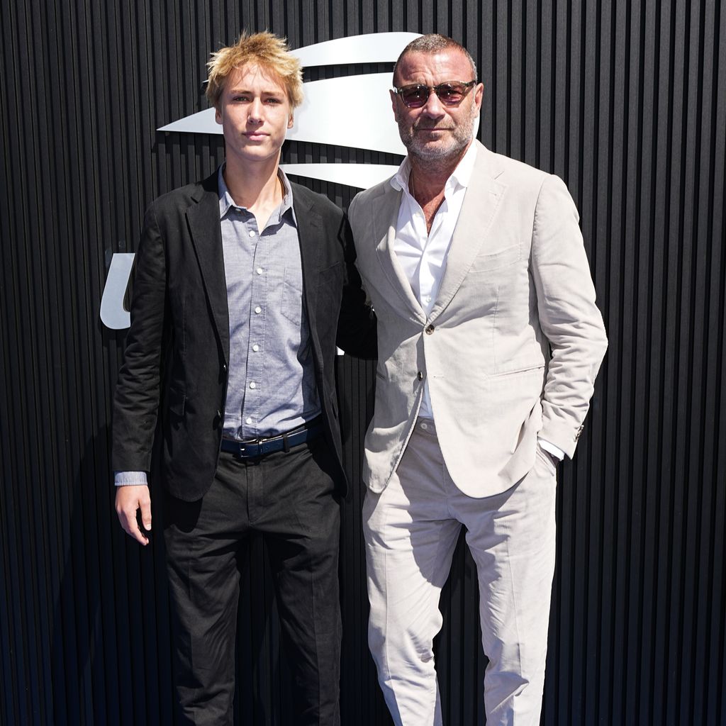 Sasha Schreiber mit seinem Papa Liev, September 2024