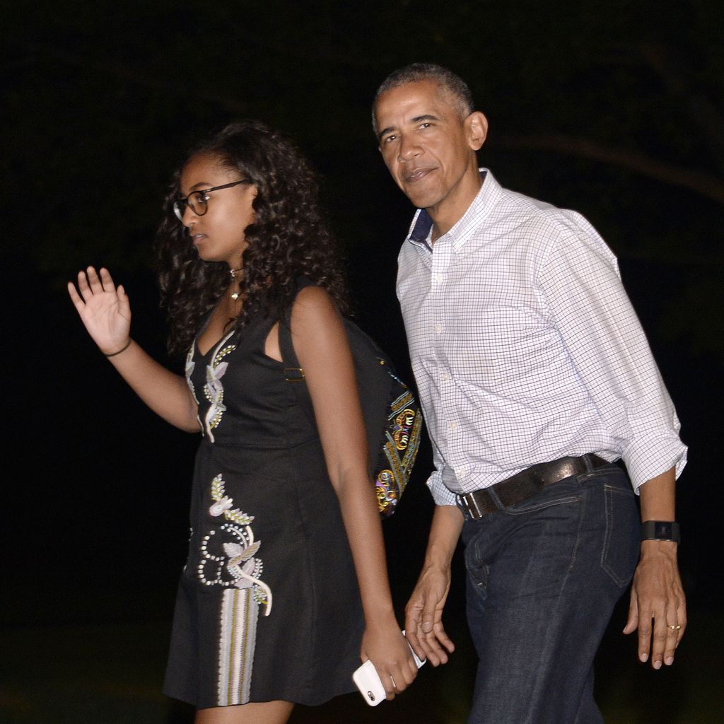 Sasha und Barack Obama im Juni 2016
