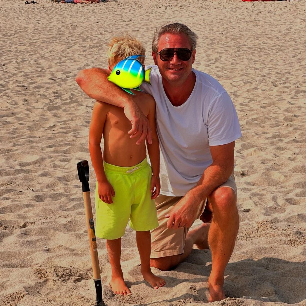 Musiker Sasha und sein Sohn Otto