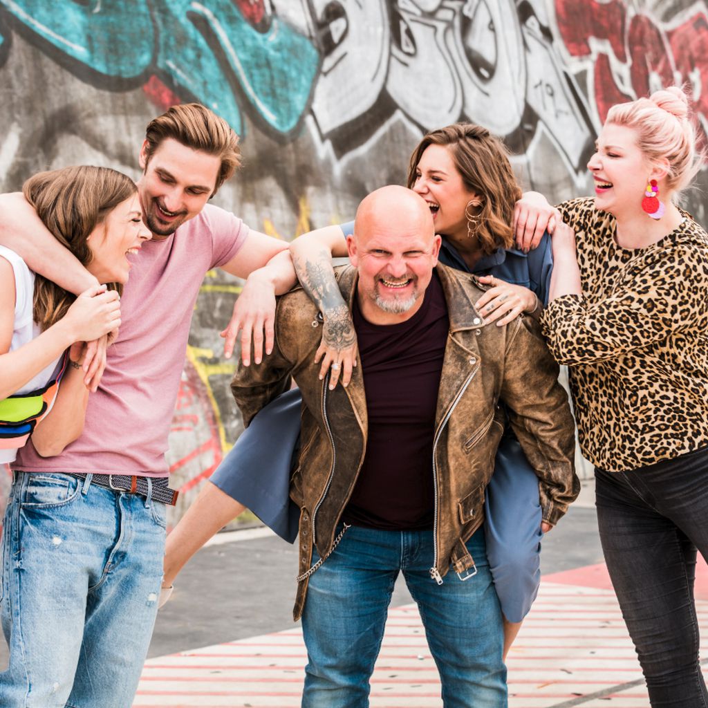 Saskia Beecks, Sandy Fähse, Lutz Schweigel, Liza Waschke und Laura Maack