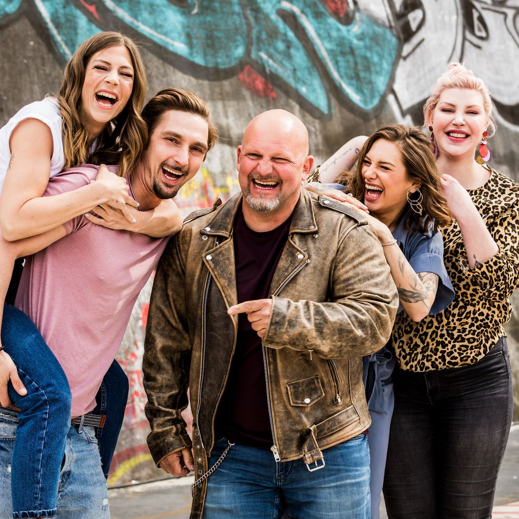 Saskia Beecks, Sandy Fähse, Lutz Schweigel, Liza Waschke und Laura Maack, "Berlin - Tag & Nacht"-Sta