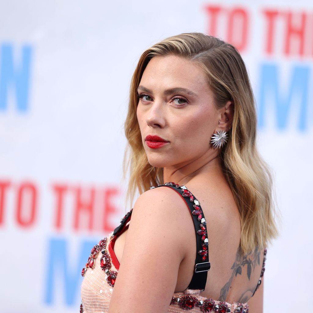 Scarlett Johansson auf der Europapremiere von "To The Moon" in Berlin, Juli 2024