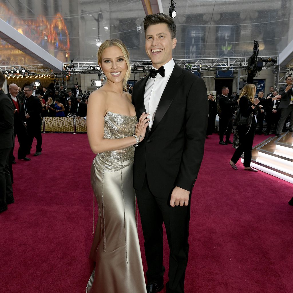 Scarlett Johansson und ihr Mann Colin Jost im Februar 2020 in Hollywood