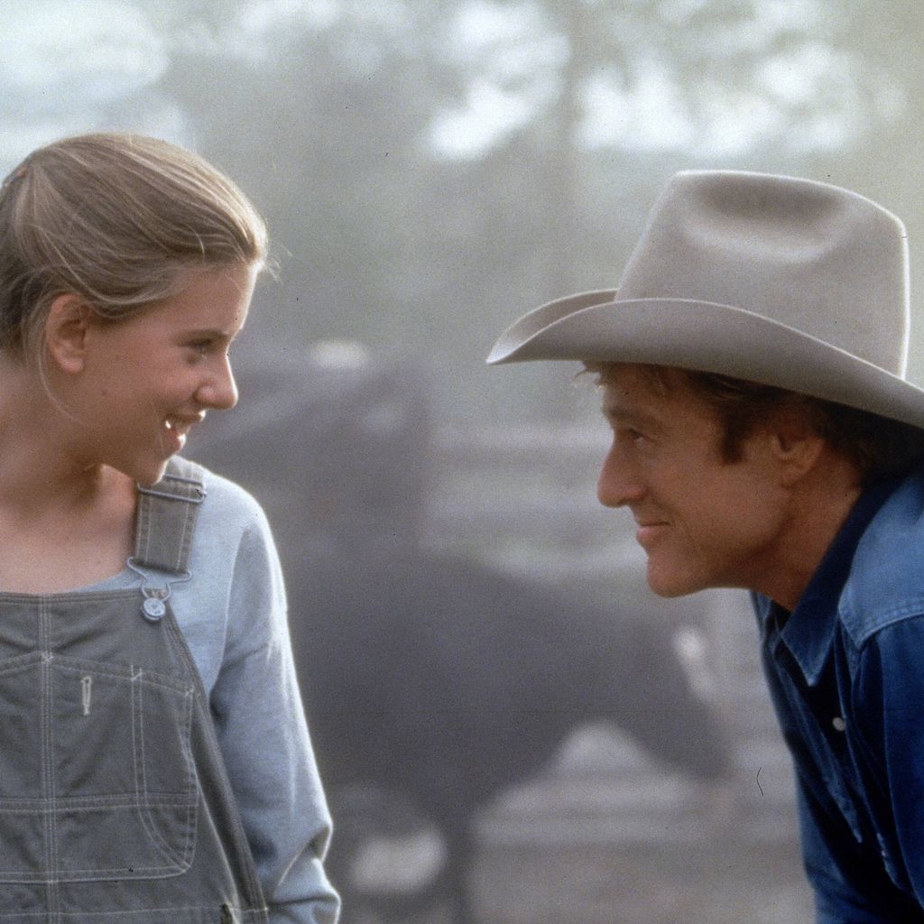 Scarlett Johansson und Robert Redford in "Der Pferdeflüsterer", 1998